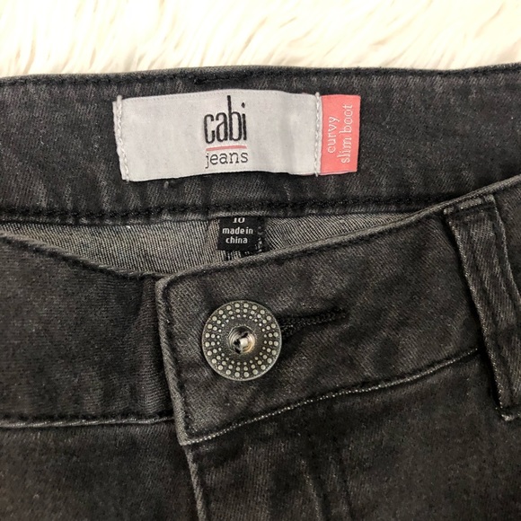 Cabi Curvy Slim Bootcut Jeans Faded Black - Picture 4 of 5